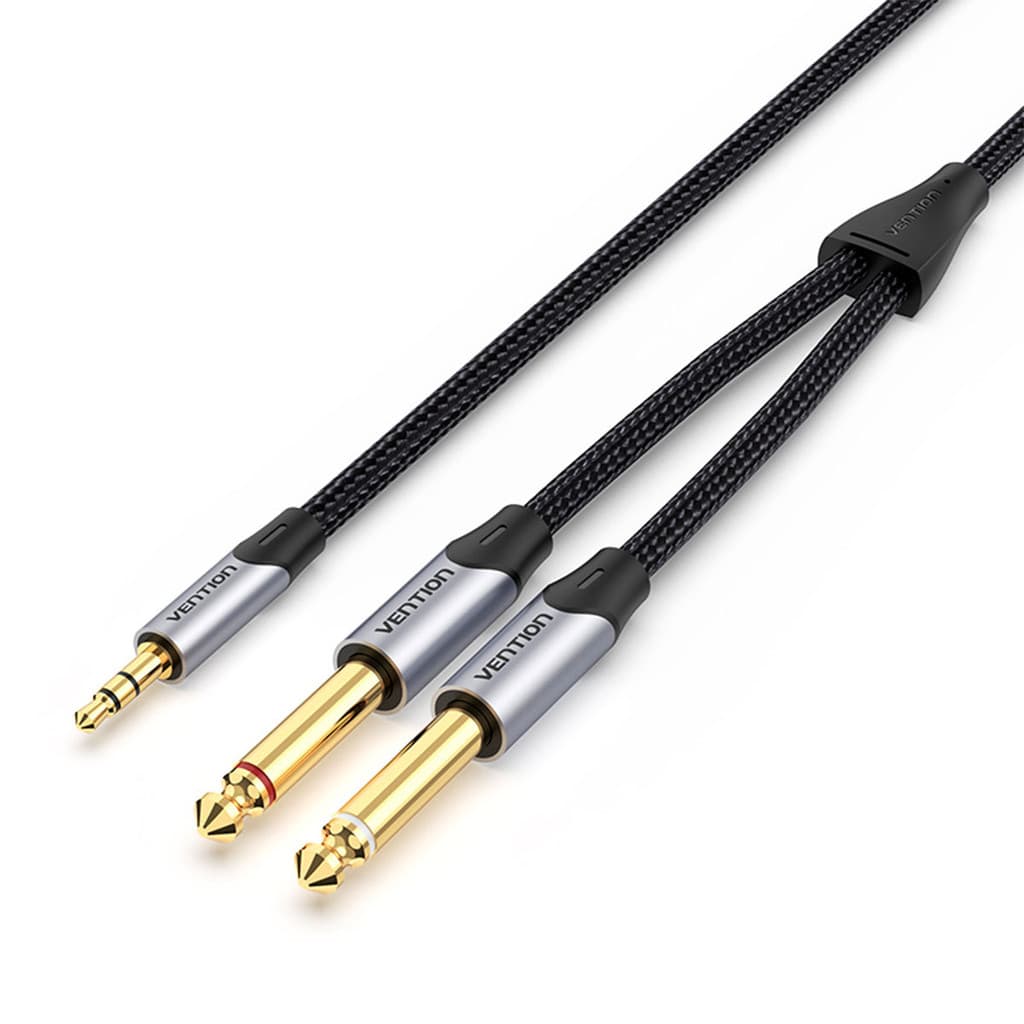 Cabo Audio Profissional P2 Estereo x P10 Mono 50cm Vention