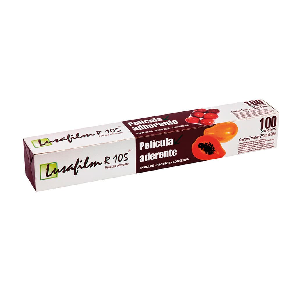 KIT 03 UN Bobina Filme PVC LUSAFILM R105 28cm x 100 metros