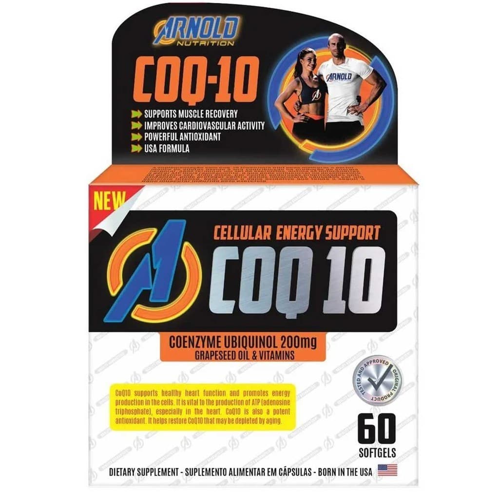 Coenzima Q10 200mg Uniquinol Coq10 com 60 cápsulas Arnold Nutrition