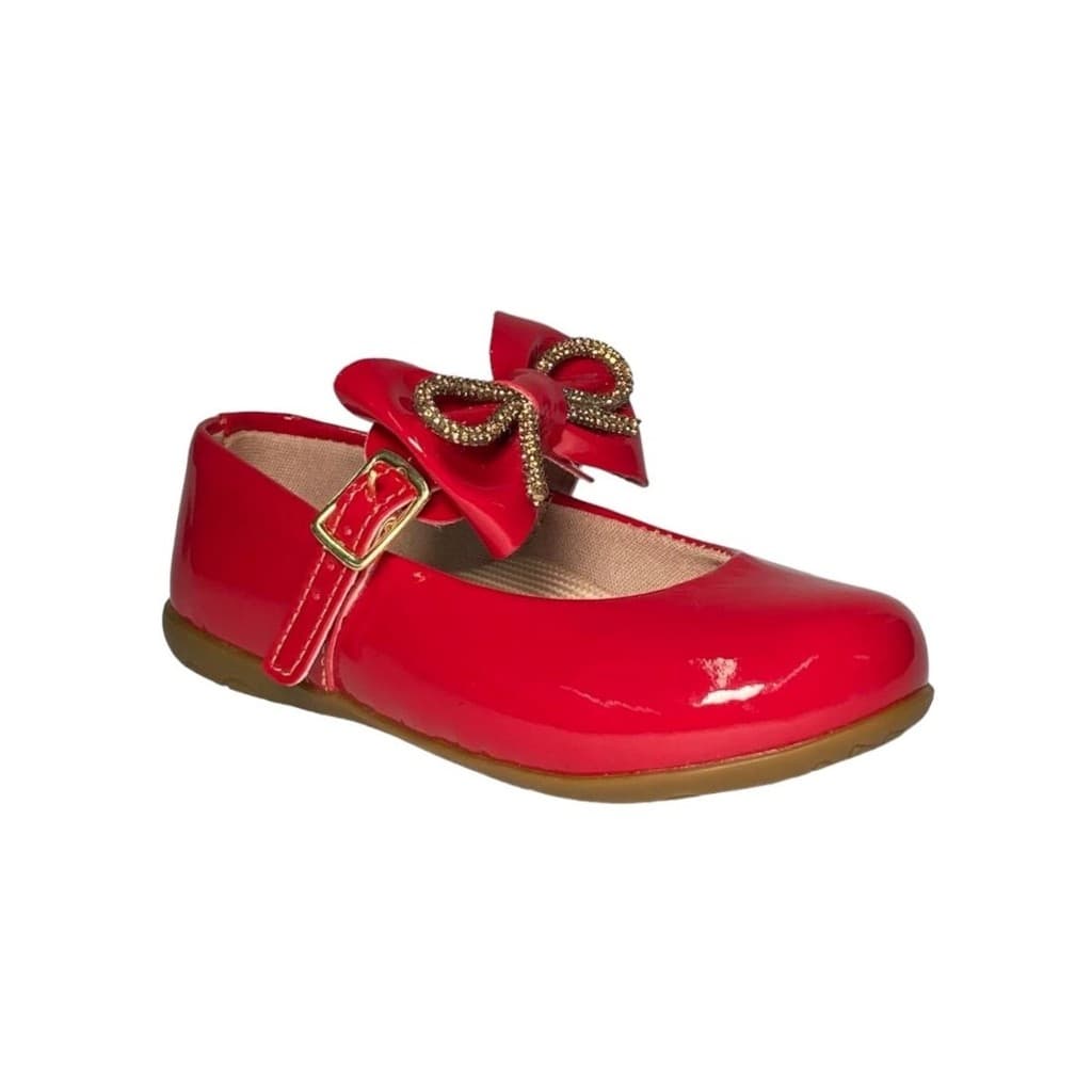 Sapatilha Infantil Menina Vermelho Manta Laco 20 Ao 34