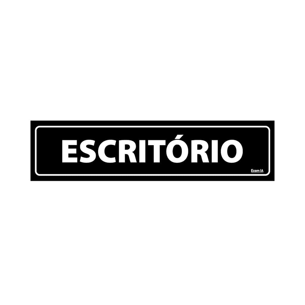 Placa De Sinalização Escritório 30x7 Ecom IA - A-404 F9e