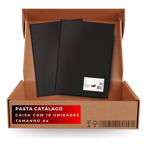 Kit 10 Pasta Catálogo A4 50 Plásticos | Divisórias | Atacado | Organização Escolar e Escritório