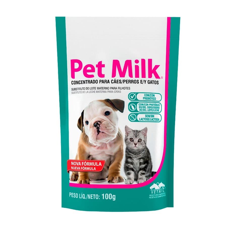 Substituto de Leite Materno Pet Milk - 100g ou 300g