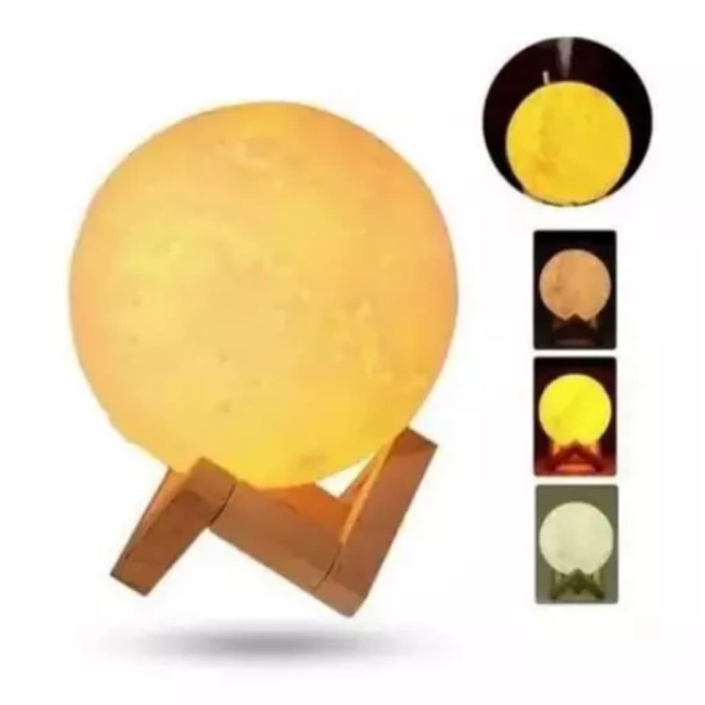 Umidificador Aromatizador Luminária Abajur Lua 3d relaxante Promoção