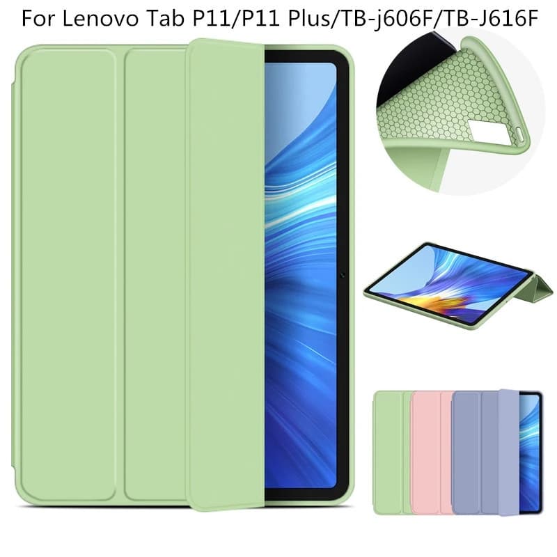Funda Para Lenovo Tab P11 Caso 11 Polegada TB-J606F Silicone Macio TPU Volta Xiaoxin Pad Plus P11 J616F Capa Tablet