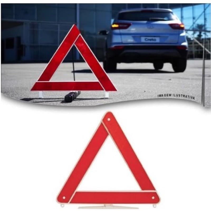 Triangulo P/ Carro - Sinalização De Segurança (Rfe:M70)