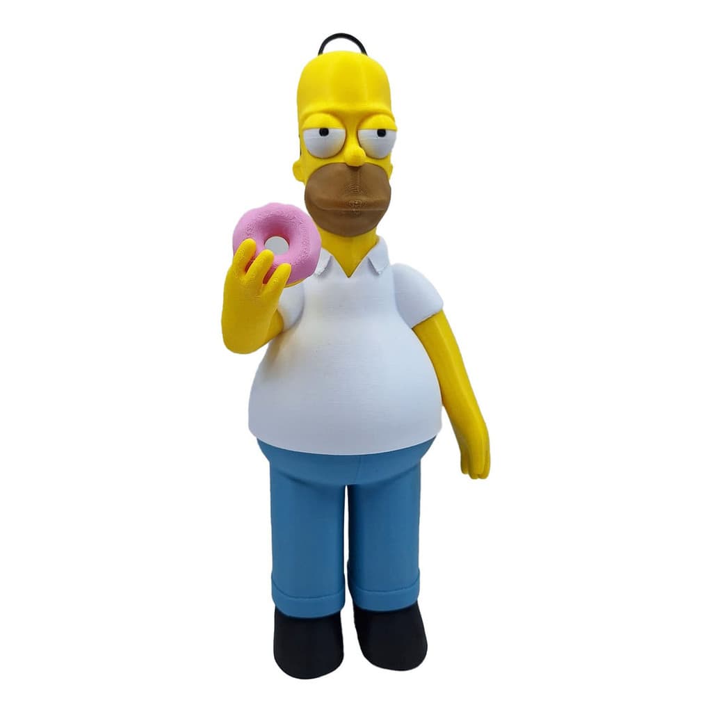 Action Figure Boneco Homer Simpsons 23 Cm Grande Rosquinha  Desenho
