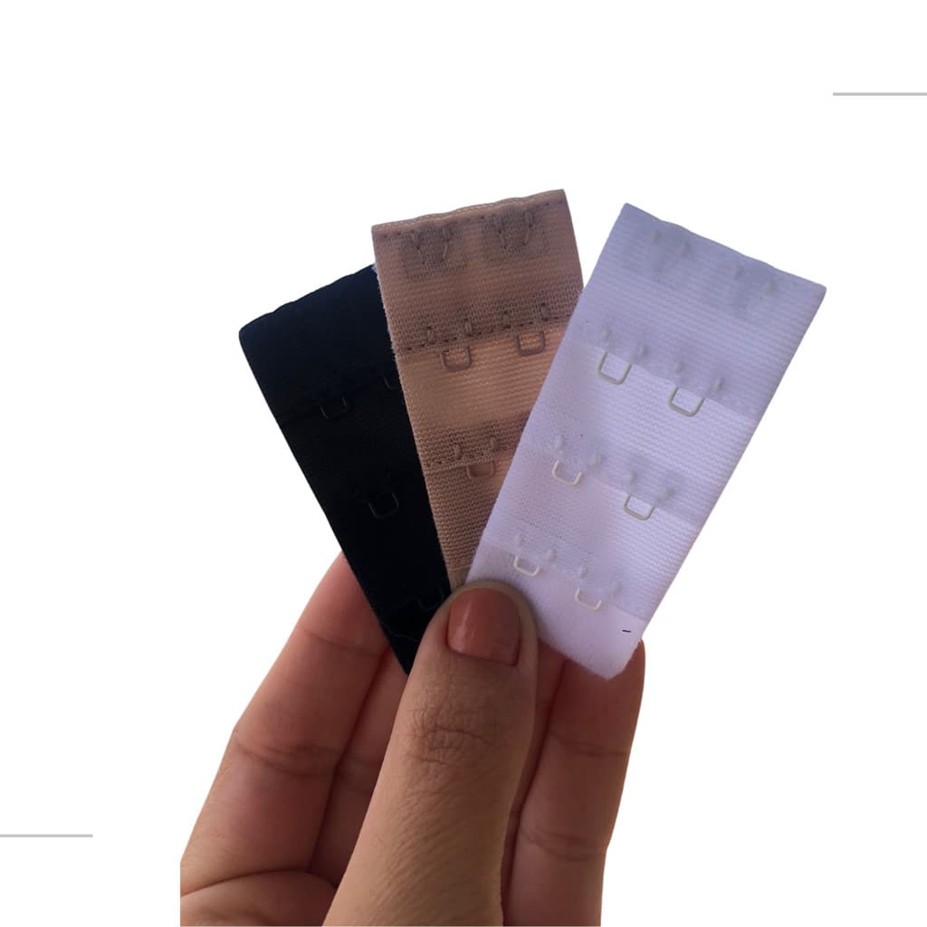 Extensor de Sutiã kit com 3 unidades Premium Regulagem Triilha Feminino Plus Size