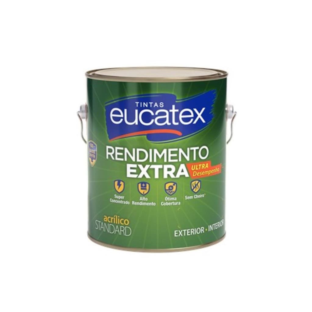 Tinta Acrilica Eucatex Rendimento Extra 3,6 Lts
