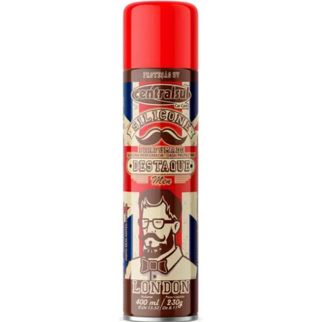 Silicone Spray London 400ml – Renovador de Superfícies com Proteção UV e Brilho Seco