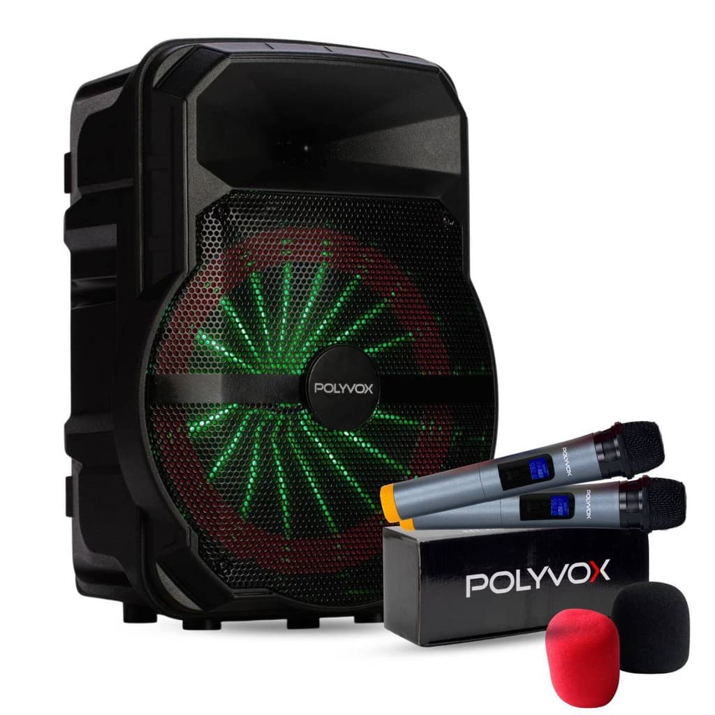 Caixa de som Amplificada Bluetooth XC-710T c/  300W potência + Microfone sem fio