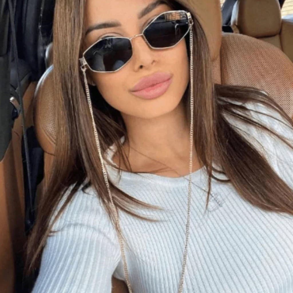 Óculos Femininos De Metal Com Corte De Diamante De Primavera 2026 Para Mulheres-De Luxo Petite Frame UV400 Viagens E Uso