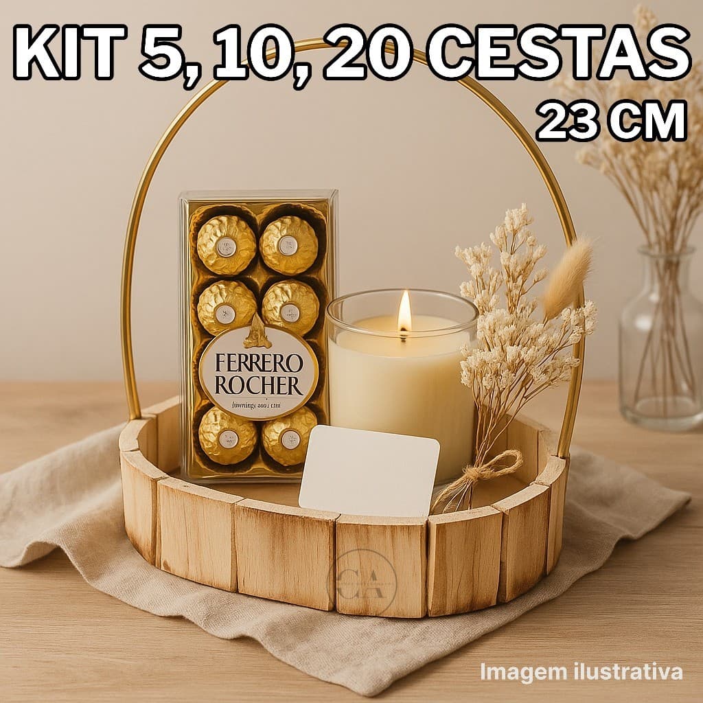 Kit 5 10 20 Cesta Presente Oval Madeira Pinus 23cm Base Cesta Namorado Kit Cosmetico Cachepot Arranj