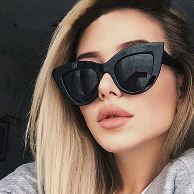 Óculos de sol feminino Anti-ultravioleta olho de gato óculos de sol feminino moda borboleta óculos de sol feminino