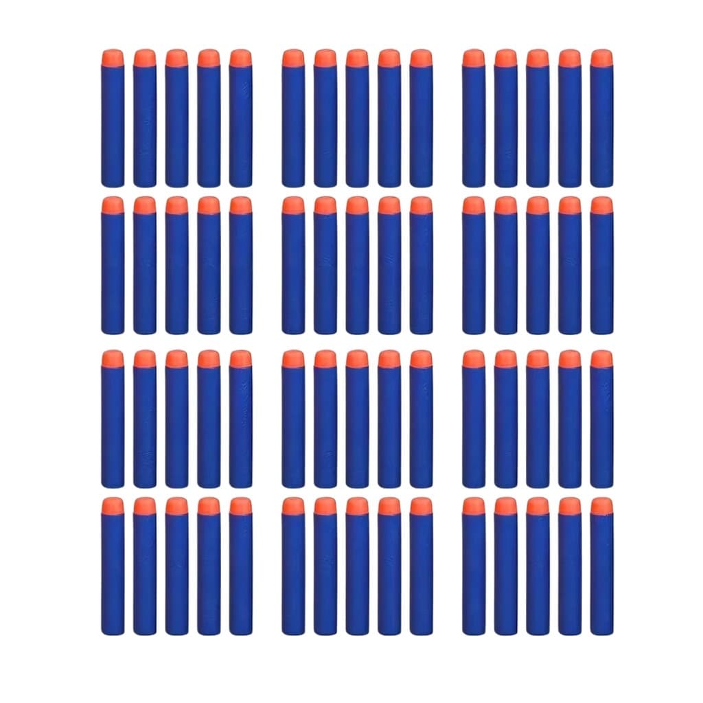Kit 60 Dardos Espuma Eva Pvc Para Nerf Elite Refil