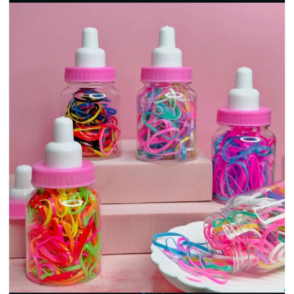KIT ELASTICO DE CABELO MAMADEIRA-SILICONE TAMANHO MEDIO-⭐