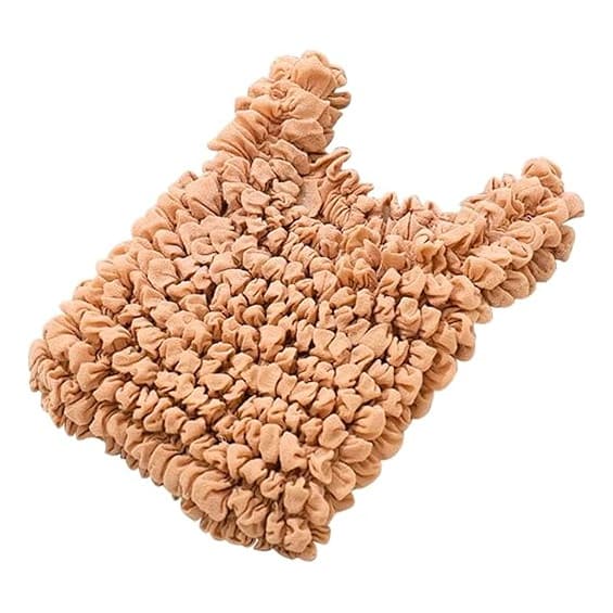 Bolsa Sacola Magica Estica Reutilizavel Grande Marrom Moda