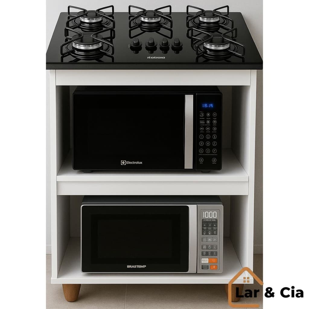 Kit Premium Itatiaia Balcão de Cozinha + Cooktop 4/5 Bocas Alta Qualidade