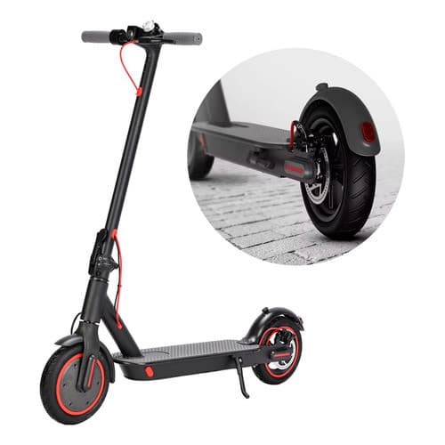 Patinete Scooter Elétrico Dobrável Portátil Motor 350w 36v Cor Preto