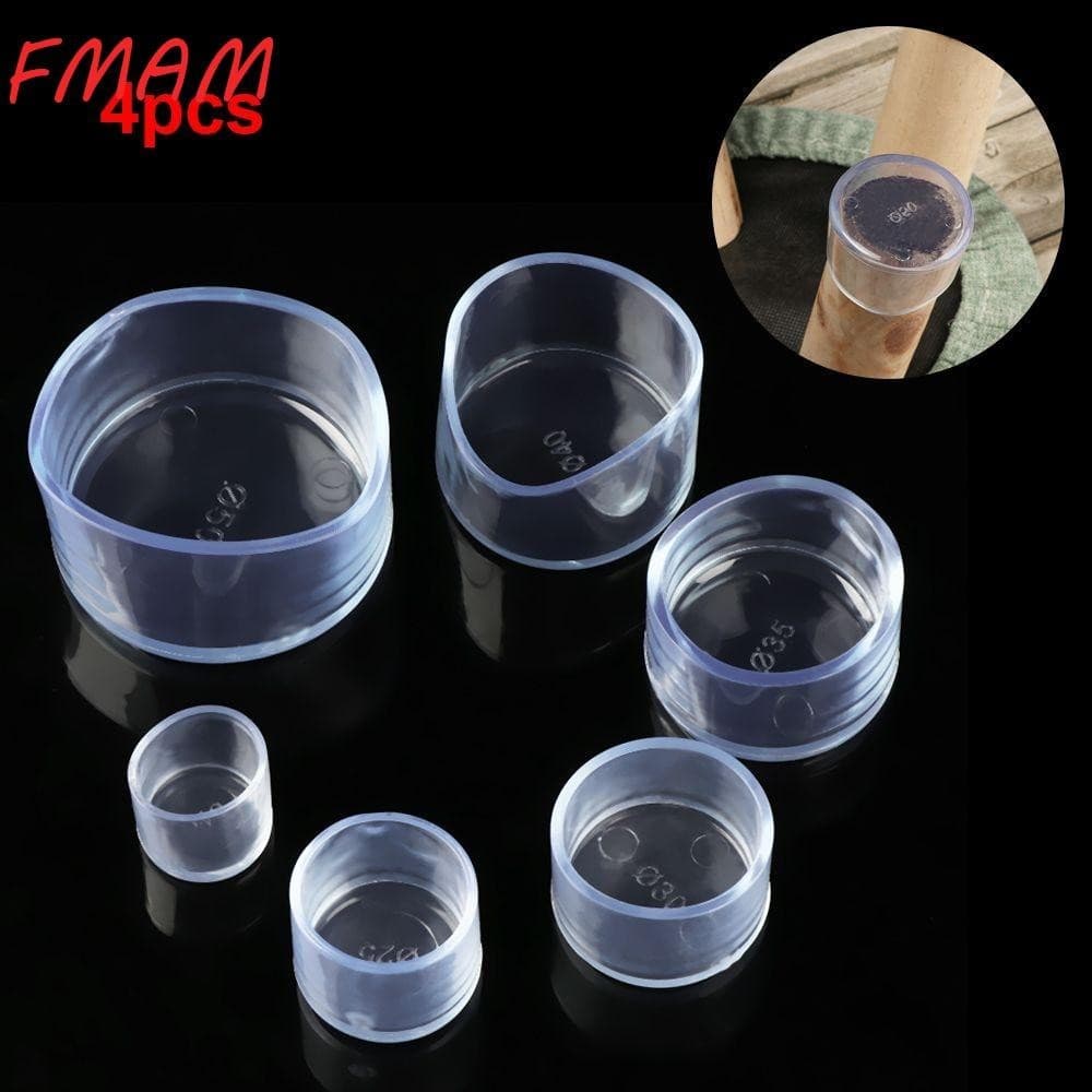FMAM 4pcs/set Protetores De Pés De Cadeira Piso De Silicone De Fundo Redondo