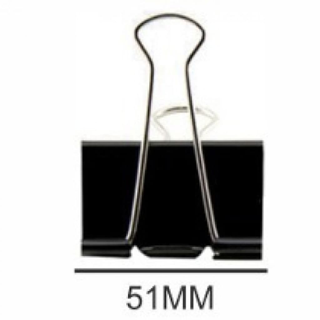Prendedor De Papel Binder 51mm Preto - Jocar Office