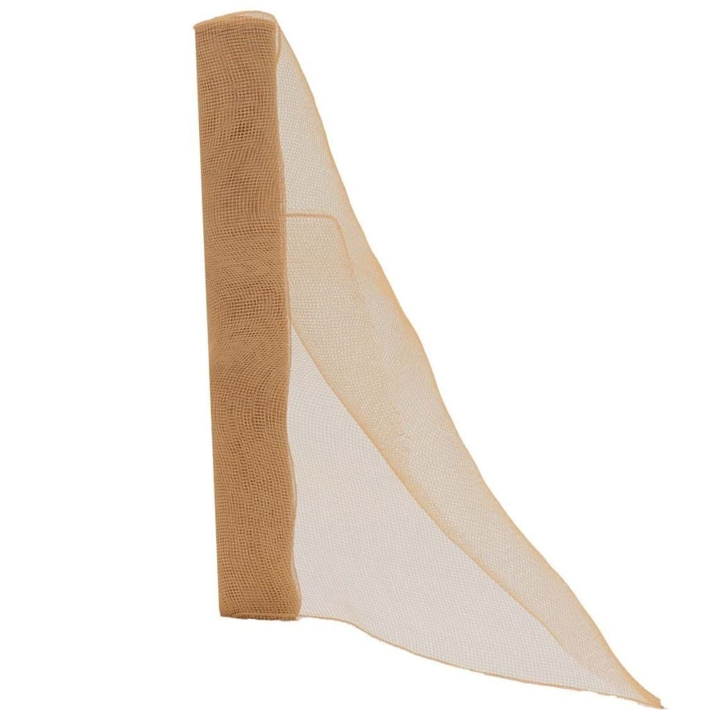 Tela Decorativa Natal Fita Gigante 52cm x 5 metros Bege Natural - Magizi