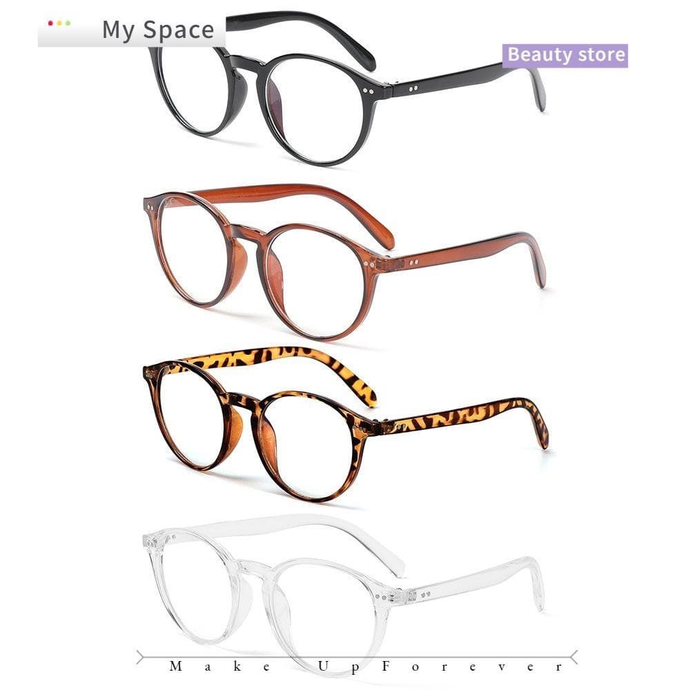 Espaço Unisex Moda Ultraleve Rodada Pc Quadro Retro Óculos De Jogos Filtro Luz Azul Óculos De Bloqueio / Multicolor