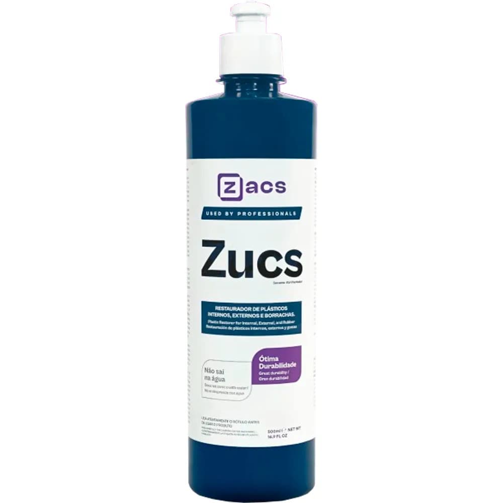 REVITALIZADOR RESTAURADOR ABRILHANTADOR PLASTICO ZUCS 3 EM 1 500ML