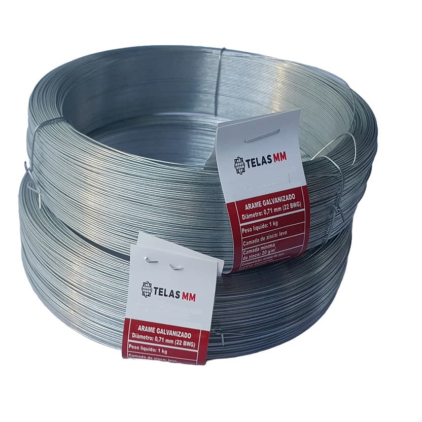 Arame Galvanizado 22 Bwg  - 0,71mm 1kg