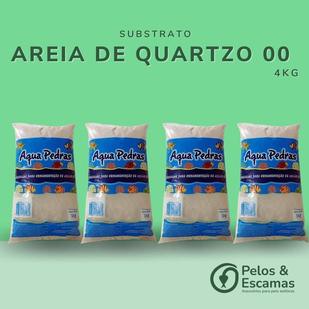 4Kg Areia de Quartzo nº 00 - Banho a Seco para Roedores