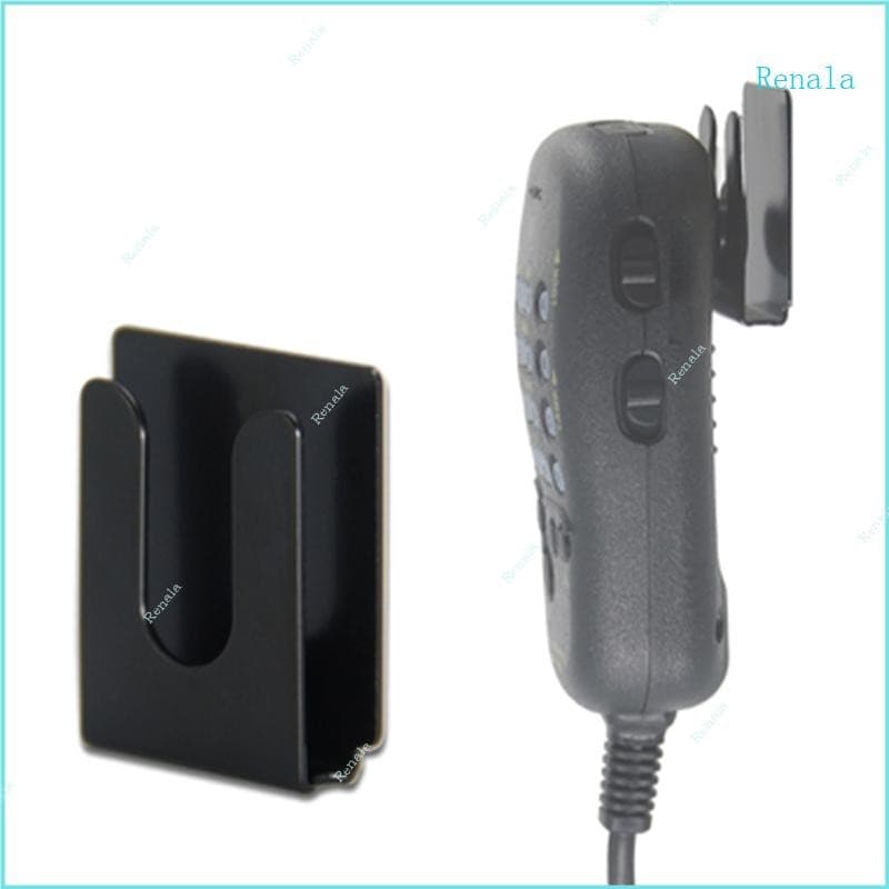 Renala Carro Móvel Walkie-Talkie Microfone Cabide Suporte Montagem