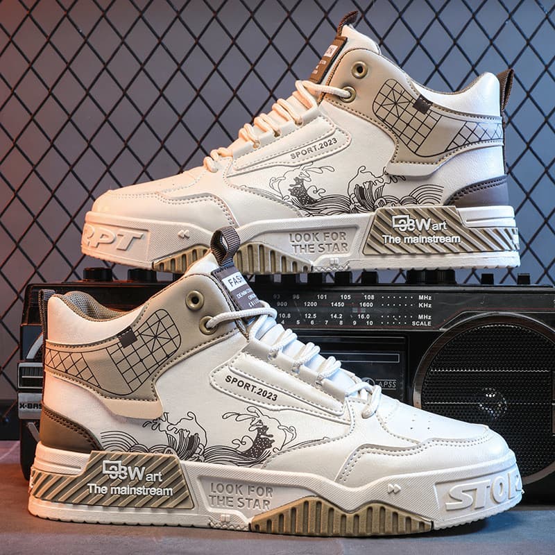 Sapatos masculinos novo nicho original versátil para aumentar sapatos casuais para estudantes de tênis de design de moda