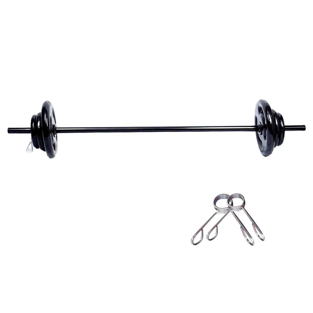 Kit Pump Barra 6kg de Anilha Emborrachada Musculação Academia Funcional Membros Superiores Fitness