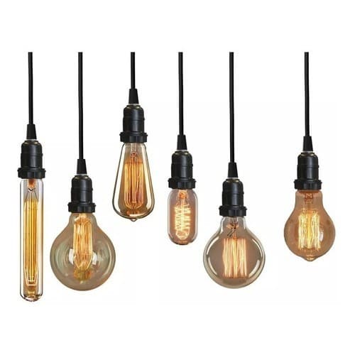 Lampada Retro Vintage 40w Filamento De Carbono E27