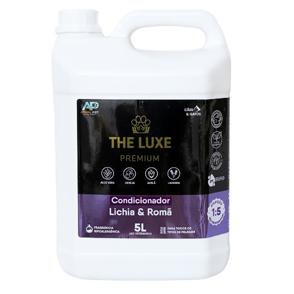 Condicionador The Luxe Atual Pet Lichia E Romã 5L Pet Shop