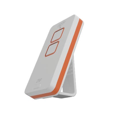 CONTROLE REMOTO PARA PORTÃO ZAP 2B BRANCO/LARANJA PPA
