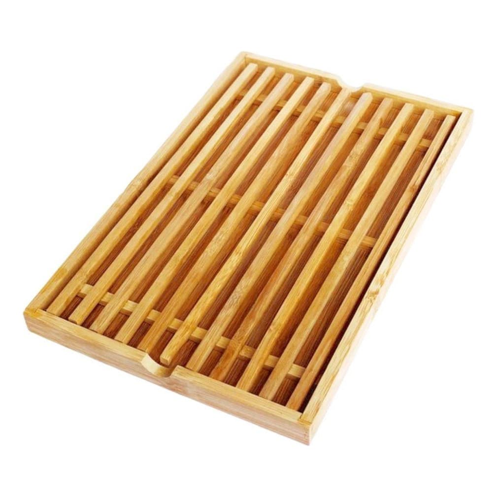 Tábua Bandeja Migalheira Para Pães Em Bambu 22x33,5x1,50cm