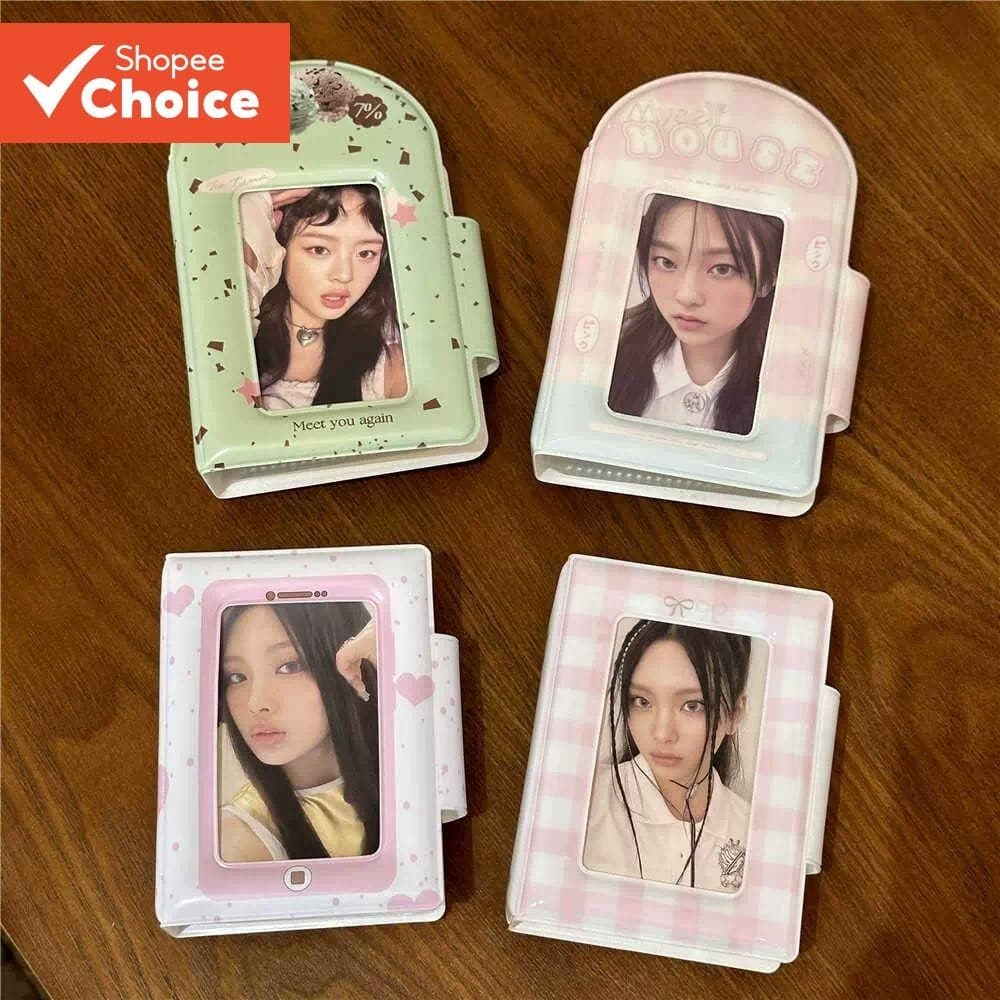 Álbum De Suporte De 3 Polegadas Para Cartão Fotográfico De Gato Fofo-40 Bolsos Cartões Postais E Colecionáveis Kpop Idol