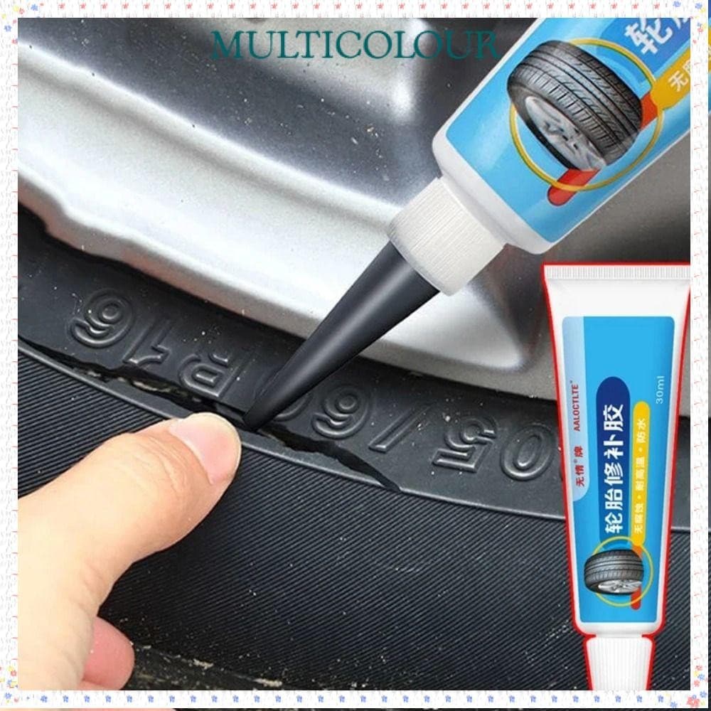 Líquido Selante Multicolorido , Cola Preta Para Reparo De Pneus Não Corrosivo Adesiva De Borracha Forte Resistente Ao De