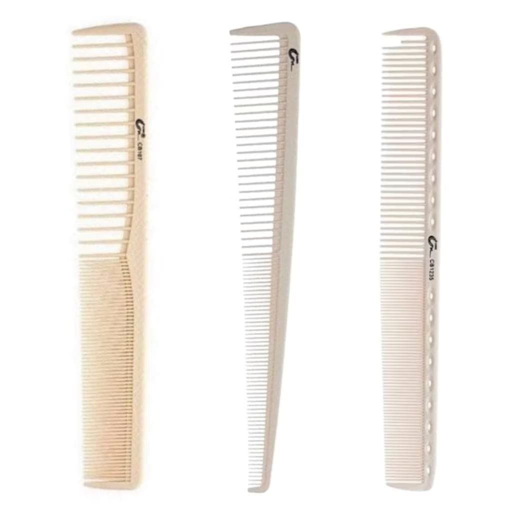 Kit de 3 Pentes Umi Profissional Antiestático Carbono 18CM