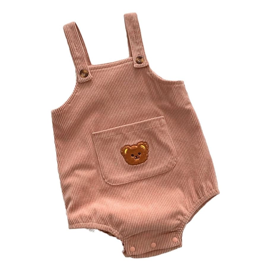 Macacão Roupa Infantil Para Bebê Ursinho Veludo