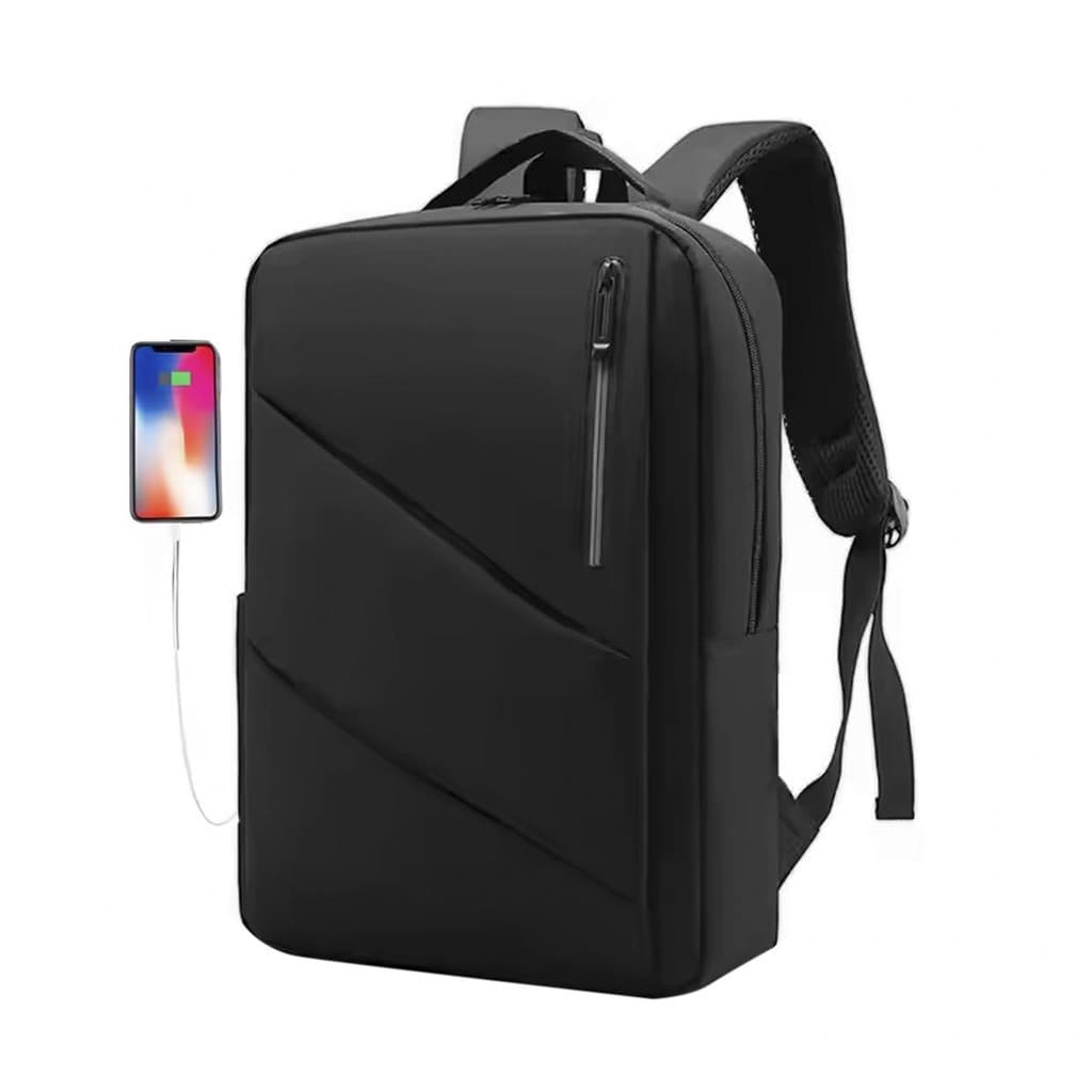 Mochila Notebook 15.6 Reforçada Slim Saída Usb Trabalho Faculdade Passeio