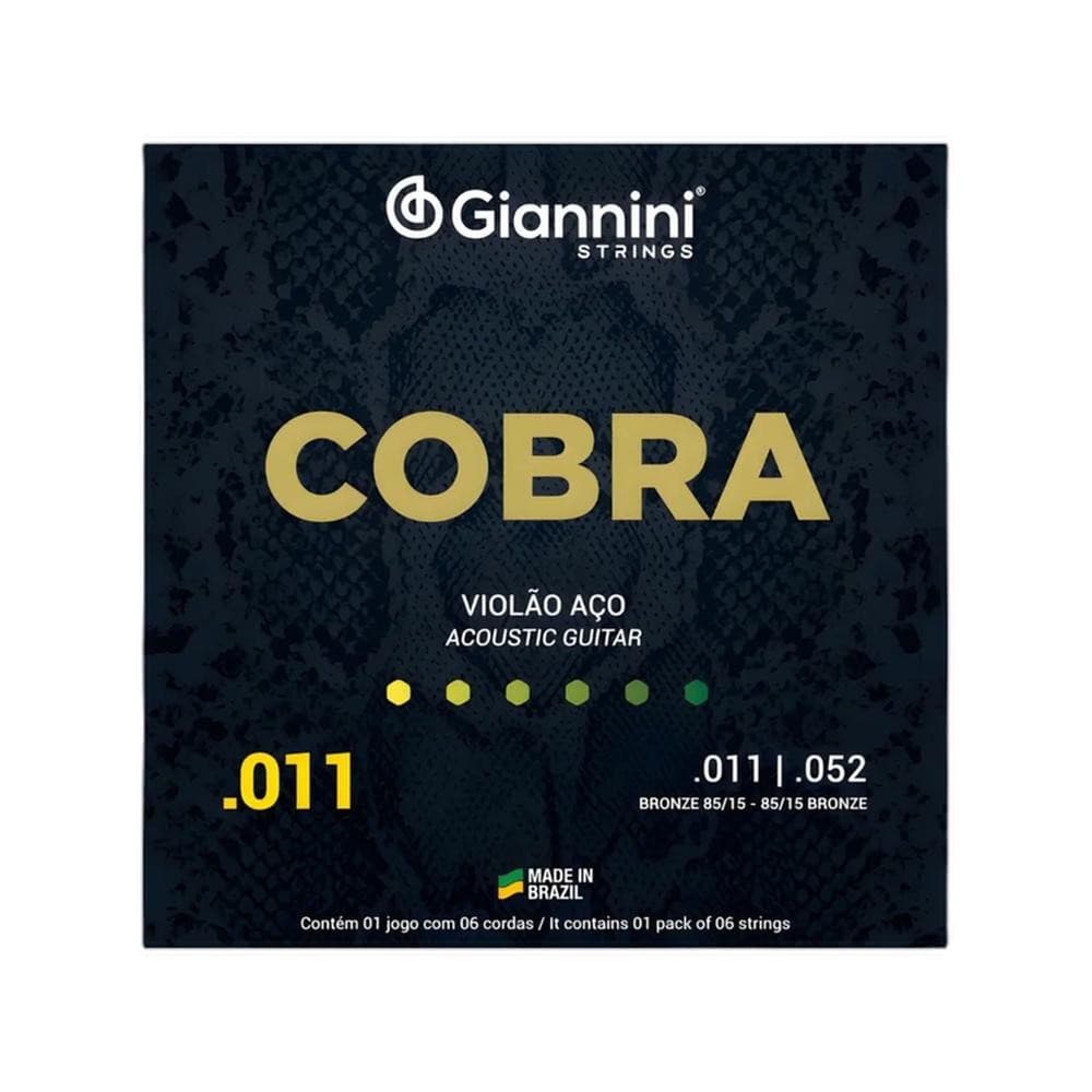 ENCORDOAMENTO VIOLAO GIANNINI GEEFLKF BRONZE FOSFORO 0.011