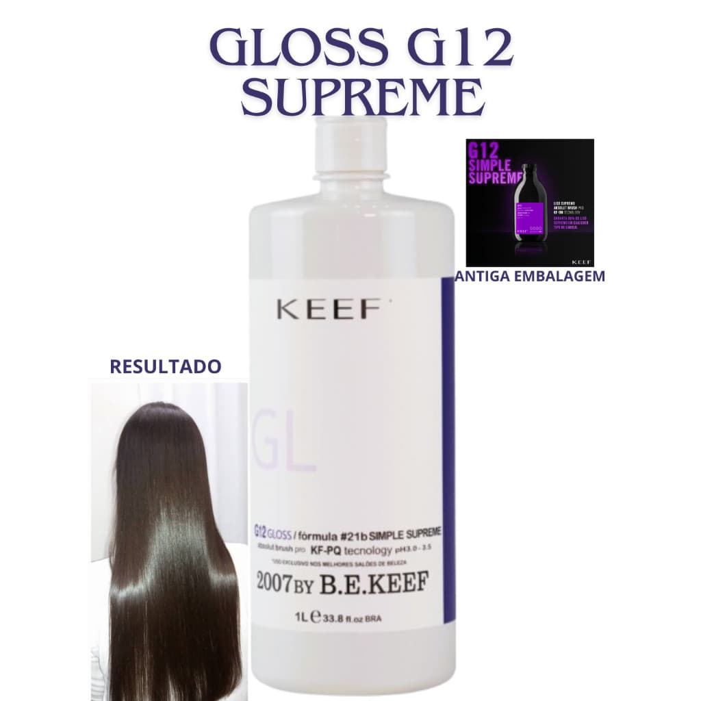 Progressiva G12 Supreme Keef 1L Alisamento Perfeito Promoção Black Friday