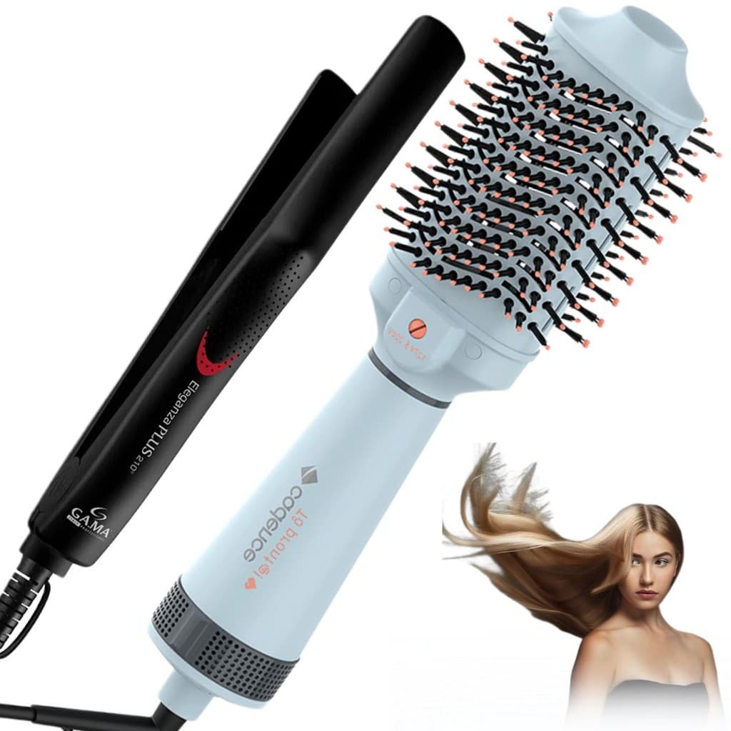 Prancha Alisadora Gama Eleganza Plus + ESCOVA SECADORA CADENCE ESC-710 WHT BIV