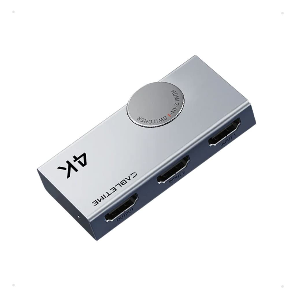 Splitter HDMI Switch Duplicador 2 entradas 1 Saída 2x1 4K