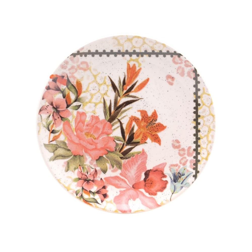 Prato De Sobremesa Cerâmica 18,5Cm Unni Buque Tropical Oxford - Original