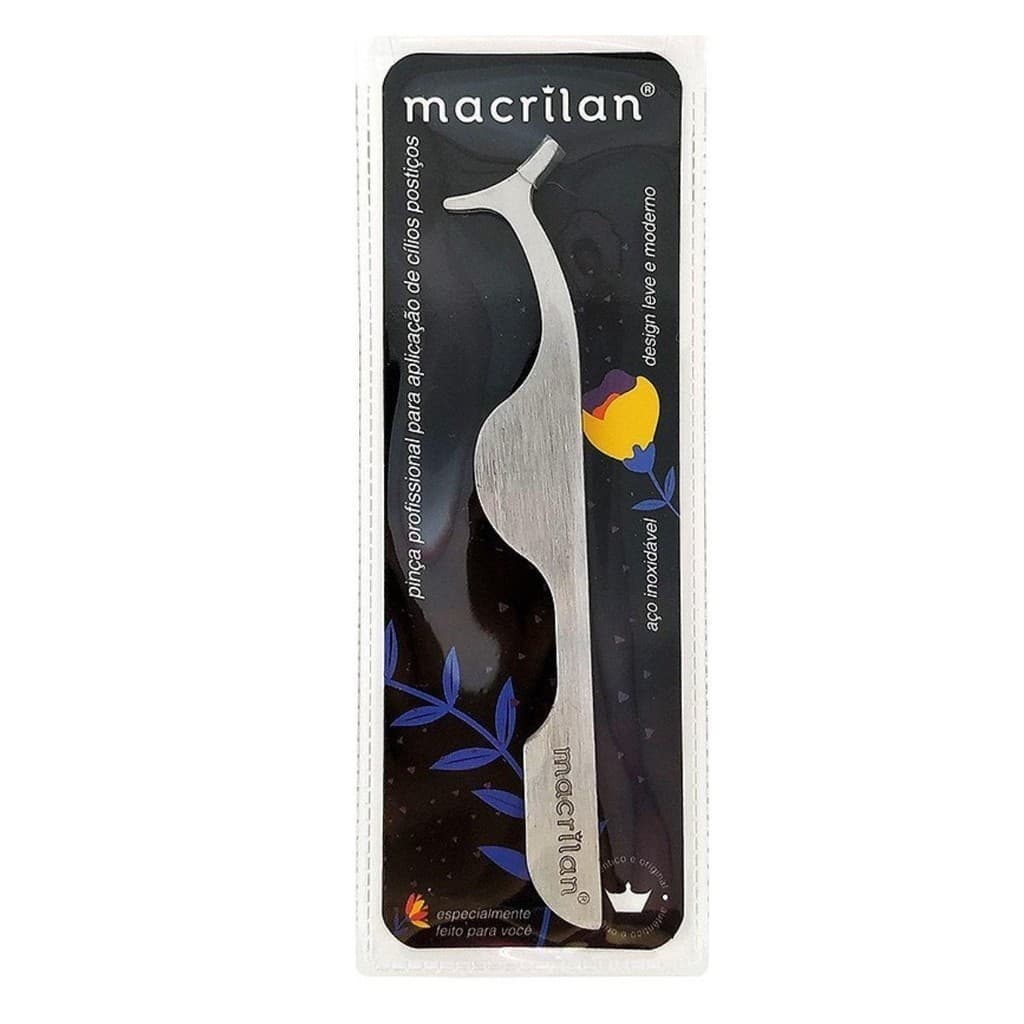 PINÇA MACRILAN PROFISSIONAL PARA APLICAÇÃO DE CÍLIOS POSTIÇOS PI-11