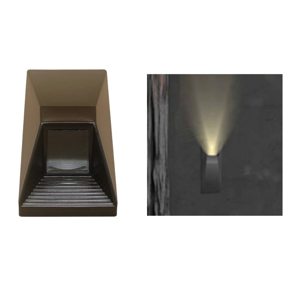 Arandela Luminária Capri Parede Externo Interno Muro Marrom