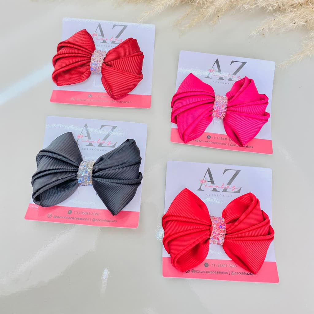 Laço infantil /laço de luxo no bico de pato / Laço médio pink / Laço rosa/Laço preto/Laço vermelho
